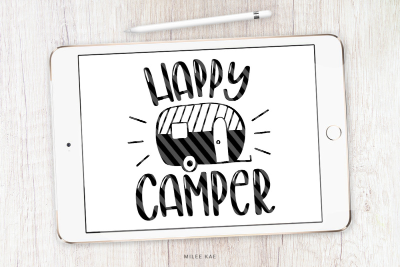 Download Happy Camper SVG, cutting file and decal By MileeKae ...