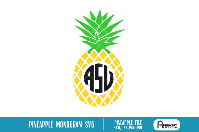 pineapple-svg-pineapple-monogram-svg-pineapple-dxf-file-pineapple-dxf