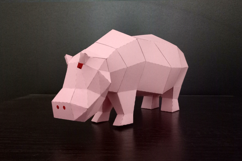 diy-hippo-sculpture-3d-papercraft