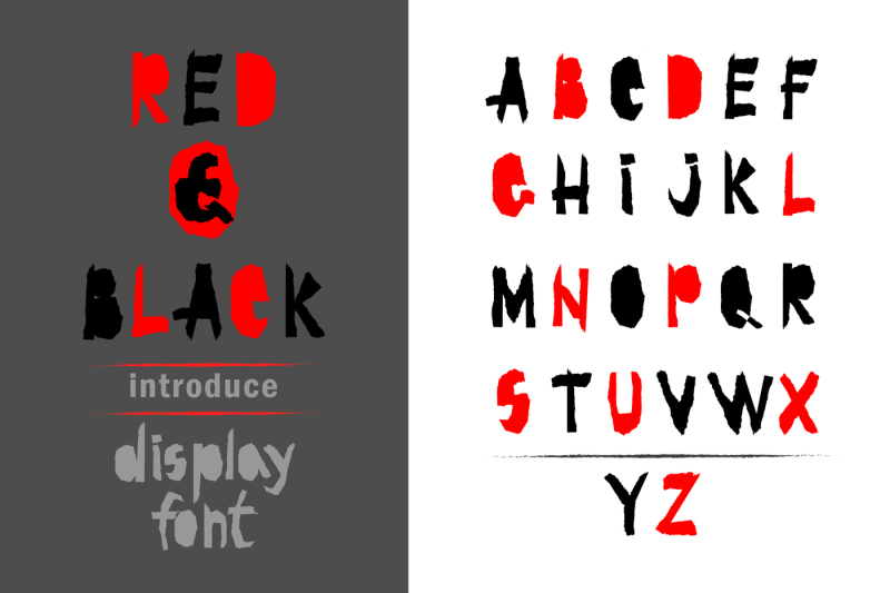 red-and-black-otf-font