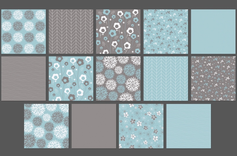 brown-and-blue-floral-backgrounds