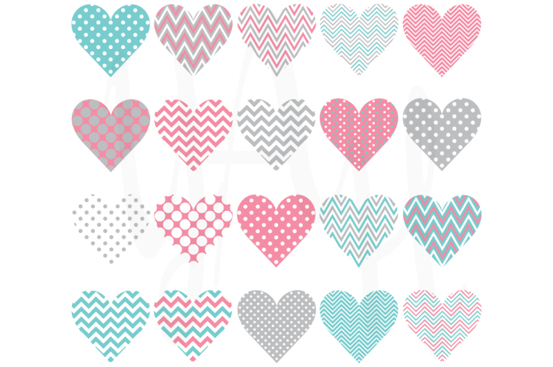 heart-shape-pattern-set