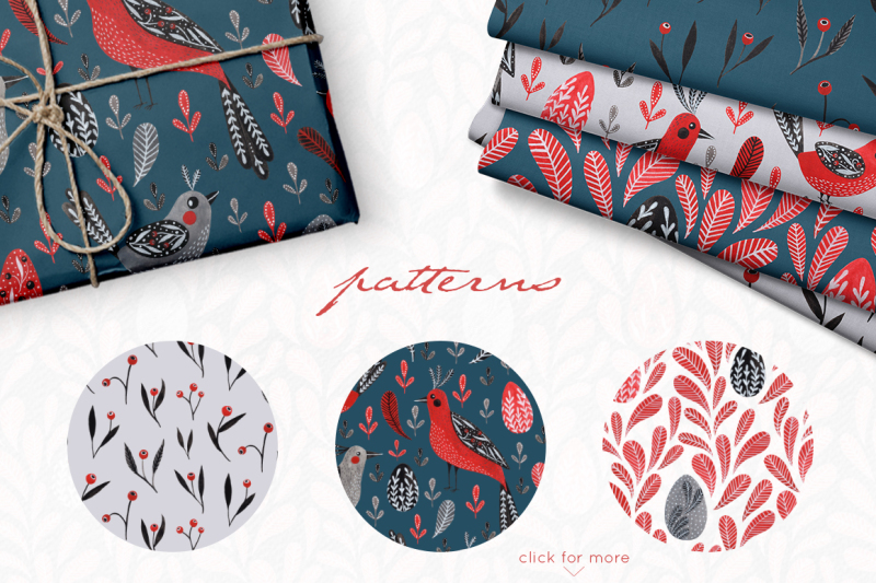 lovebirds-folk-art-graphics-set-with-patterns-elements-and-wreaths