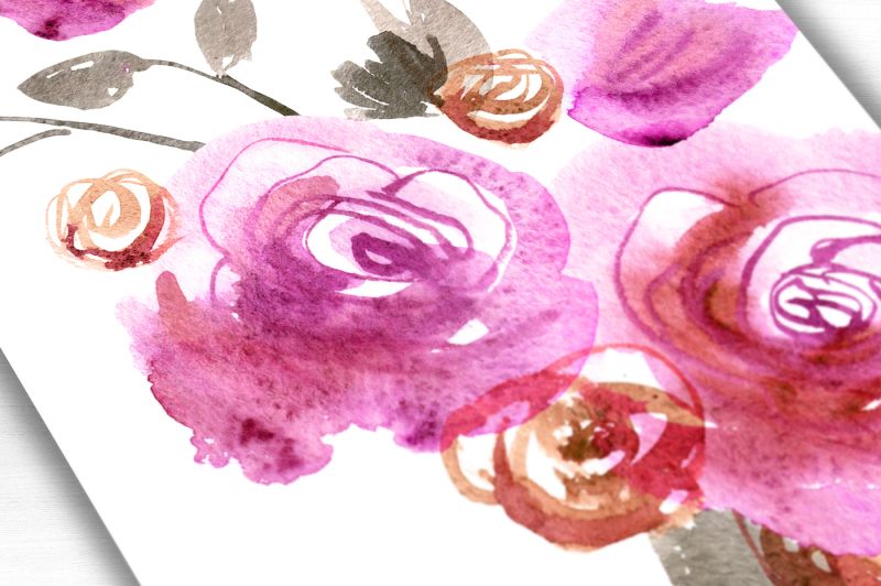 watercolor-pink-roses