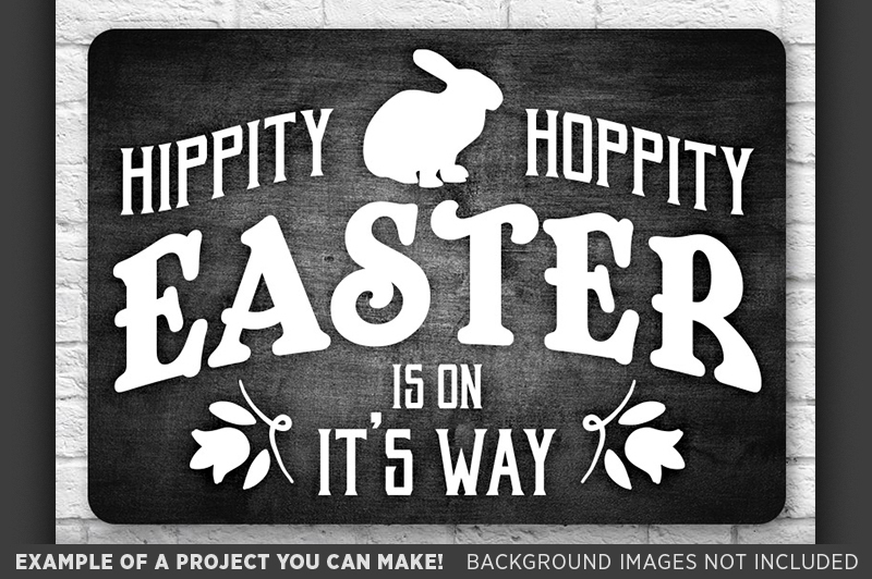 Hippity Hoppity Easter is on it's Way Svg - Easter Bunny Decor - 4014