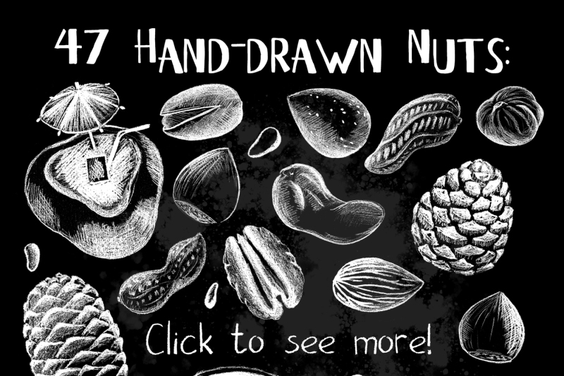white-chalk-nuts-illustrations