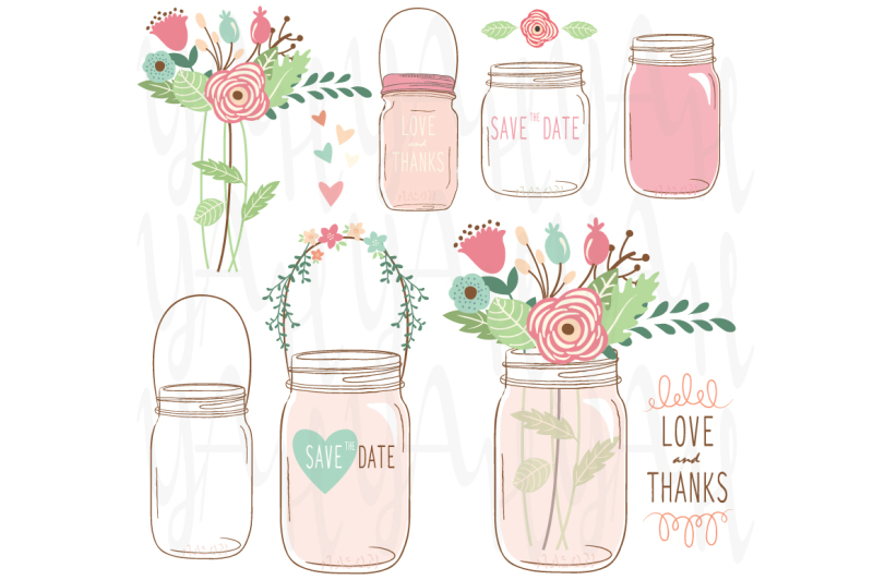 flower-mason-jar