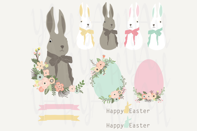 floral-easter-bunny