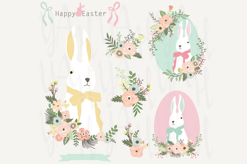 floral-easter-bunny