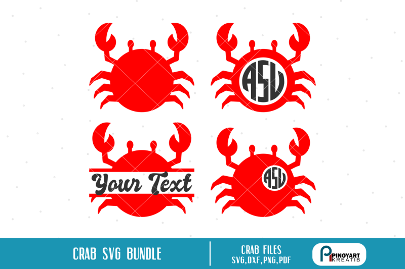 crab-svg-crab-svg-file-crab-monogram-svg-crab-monogram-crab-dxf-file