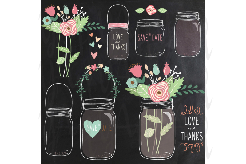 chalkboard-flower-mason-jar
