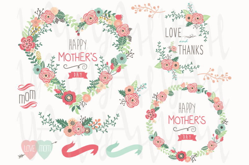 floral-heart-mother-s-day-elements