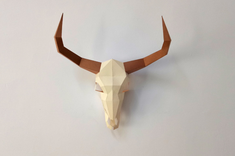diy-bull-skull-3d-papercraft