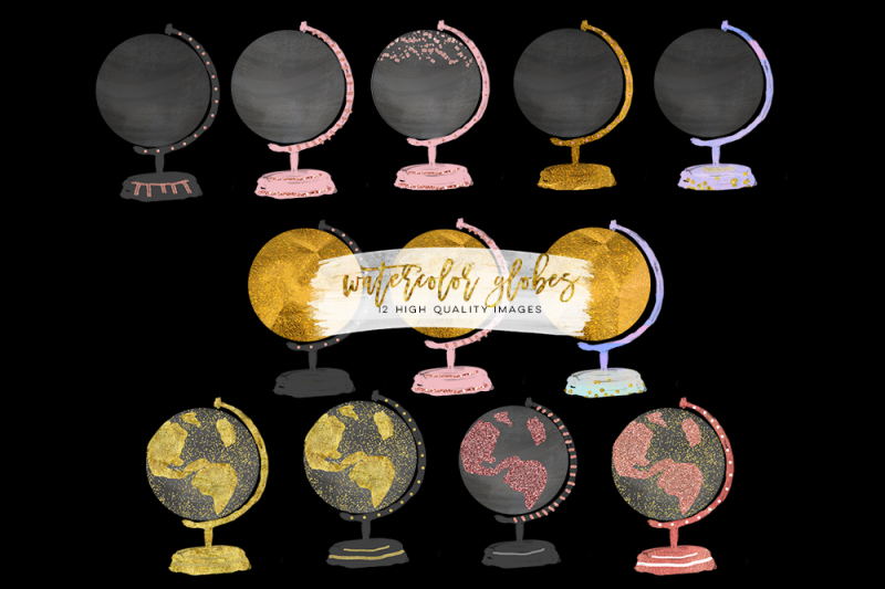 watercolor-globes-globe-clip-art-chalkboard-globes-clip-art-planet