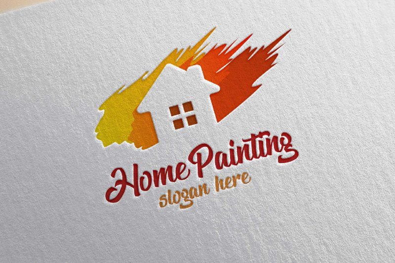 home-painting-vector-logo-design