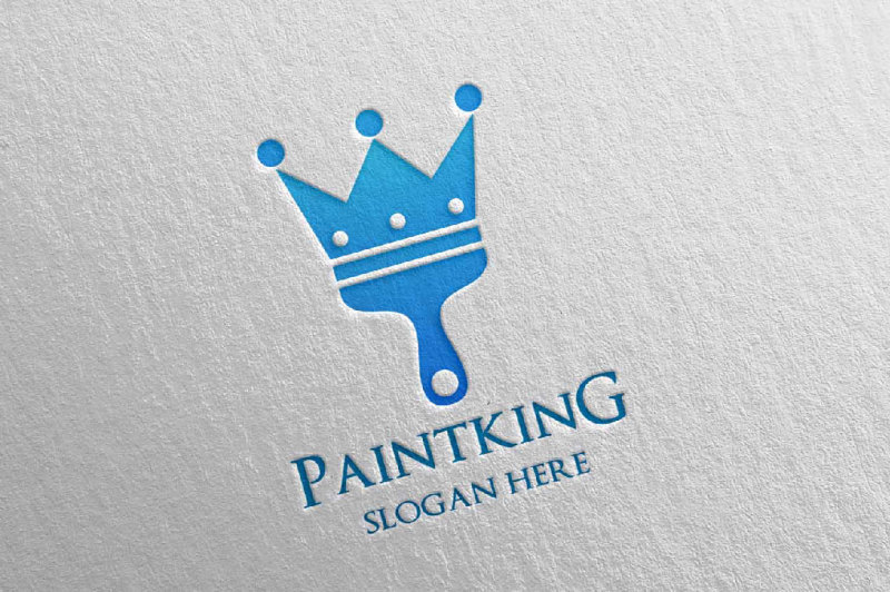 king-of-home-painting-vector-logo