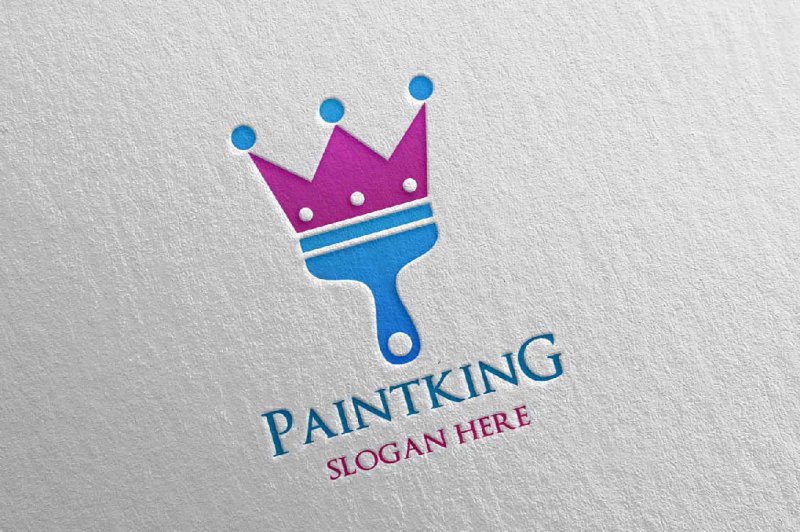 king-of-home-painting-vector-logo