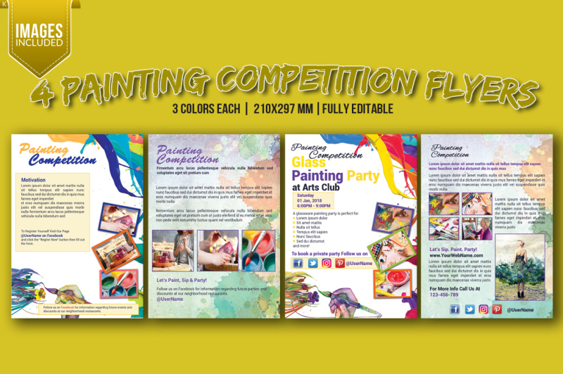 bundle-of-painting-competition-flyer-templates