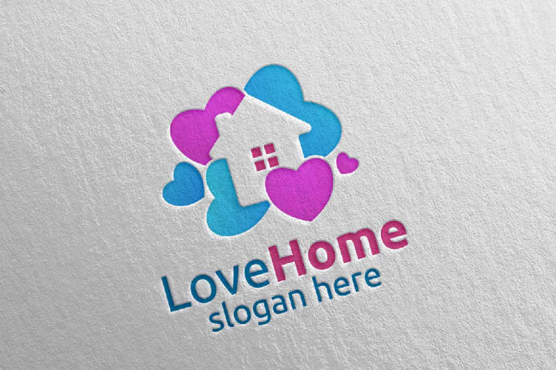 love-home-logo-colorful-house-logo