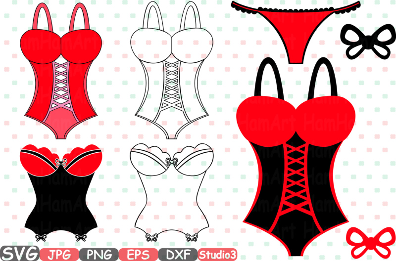 Lingerie Sexy Outline Silhouette Women models 754S DXF File Include