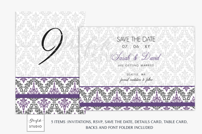 purple-and-black-damask-wedding-invitation-template
