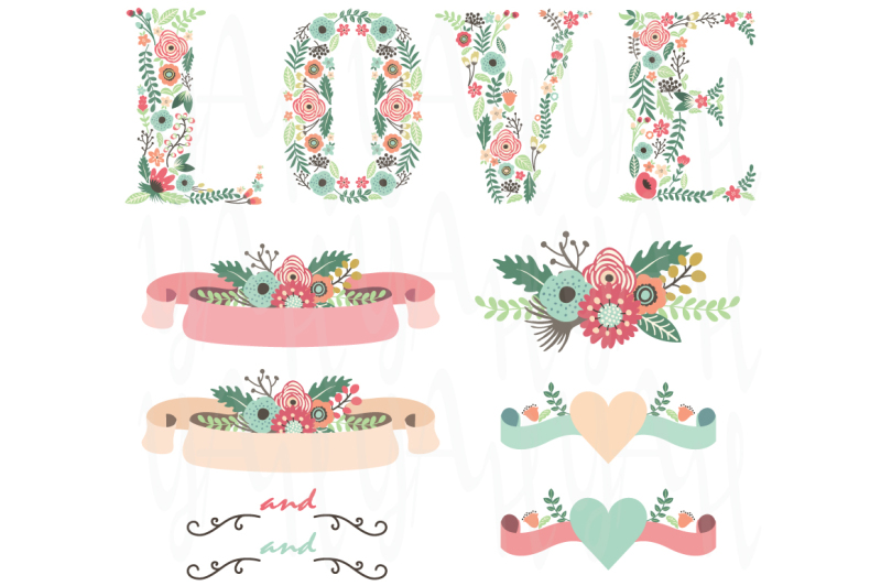floral-love-wedding-set