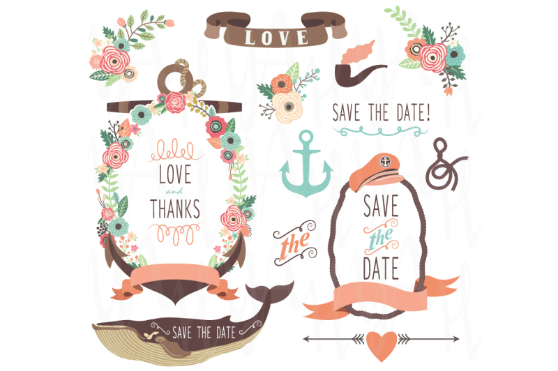 nautical-sea-wedding-elements