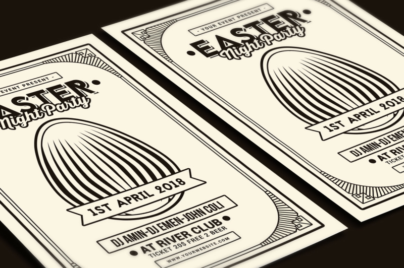 easter-party-flyer-art-deco-style