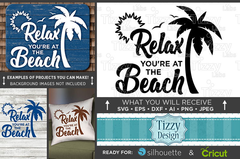 relax-you-re-at-the-beach-svg-beach-decor-beach-sign-svg-680