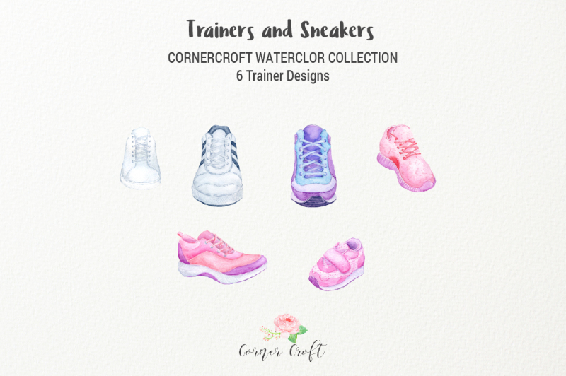watercolor-trainers-and-sneakers-collection