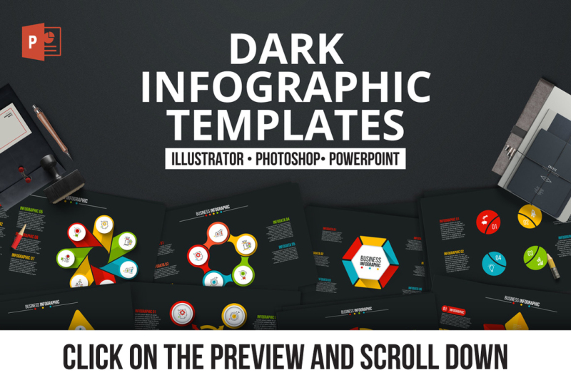 dark-ppt-infographics-templates