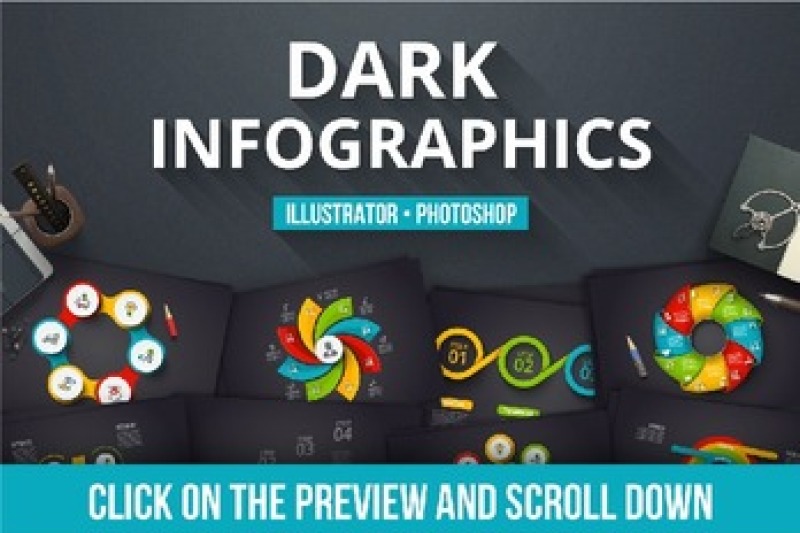 dark-infographics-templates