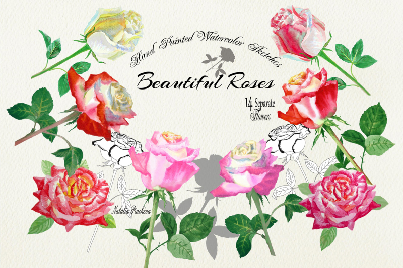 watercolor-clipart-with-roses