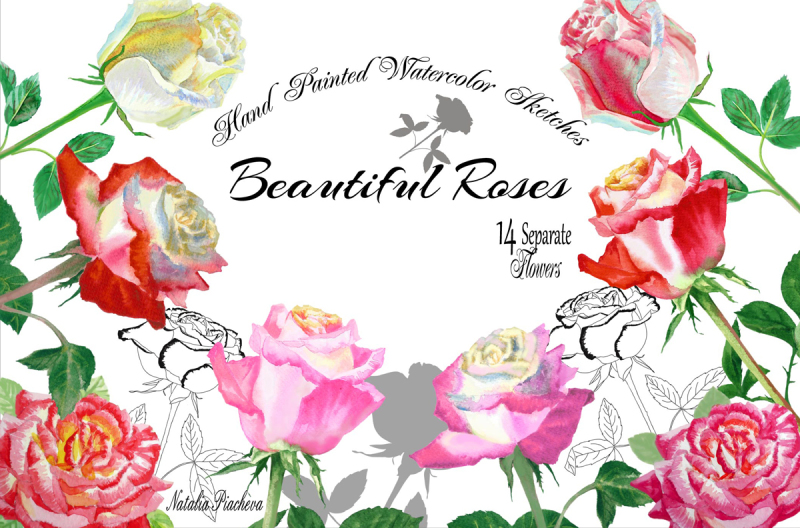 watercolor-clipart-with-roses