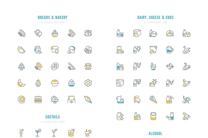 food-and-drink-700-linear-icons