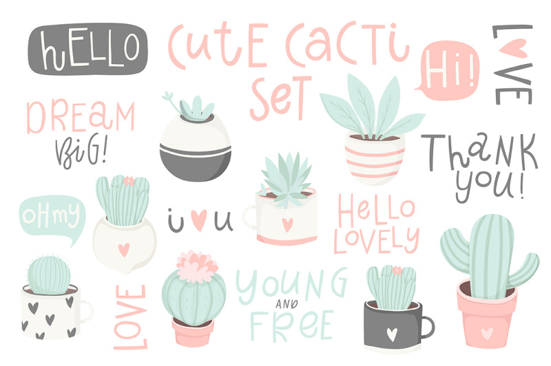 cute-cactus-set