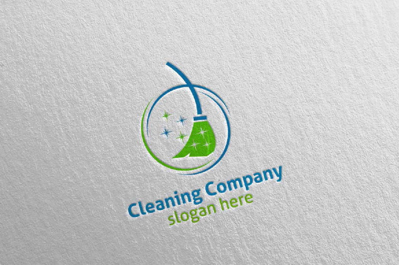 cleaning-service-eco-friendly-logo