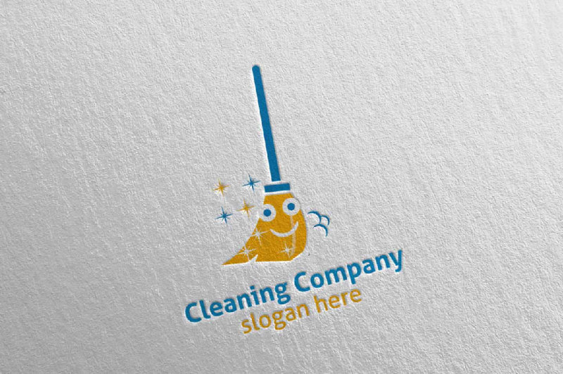 cleaning-service-eco-friendly-logo