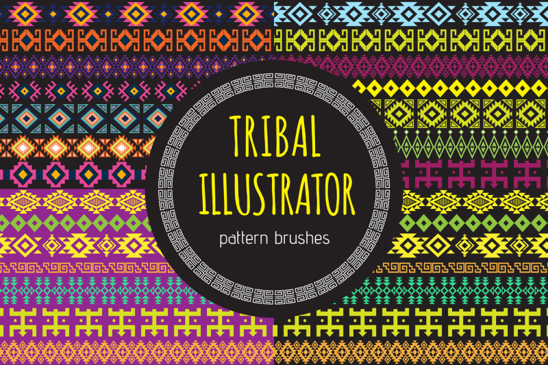 tribal-illustrator-pattern-brushes