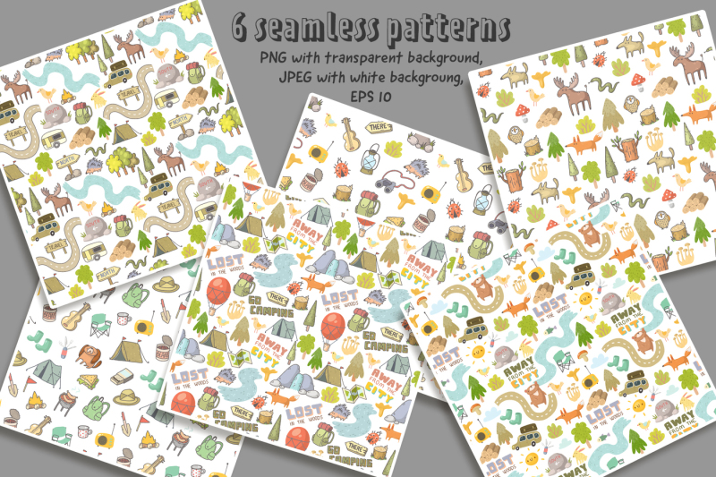 camping-clipart-patterns-designs