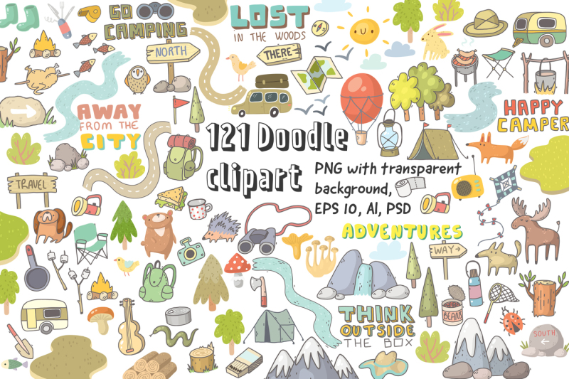 camping-clipart-patterns-designs