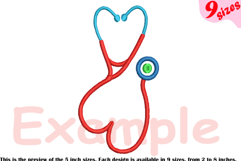 stethoscope-heart-embroidery-design-nursing-nurse-frame-doctor-210b