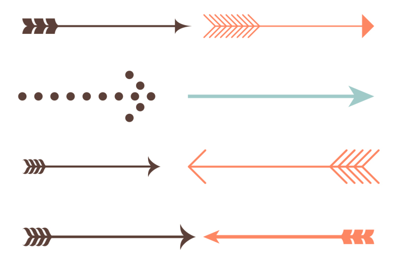 vector-arrows-set-retro-and-modern