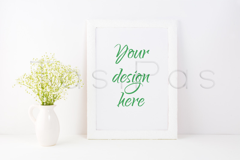 white-frame-mockup-with-baby-039-s-breath-flowers