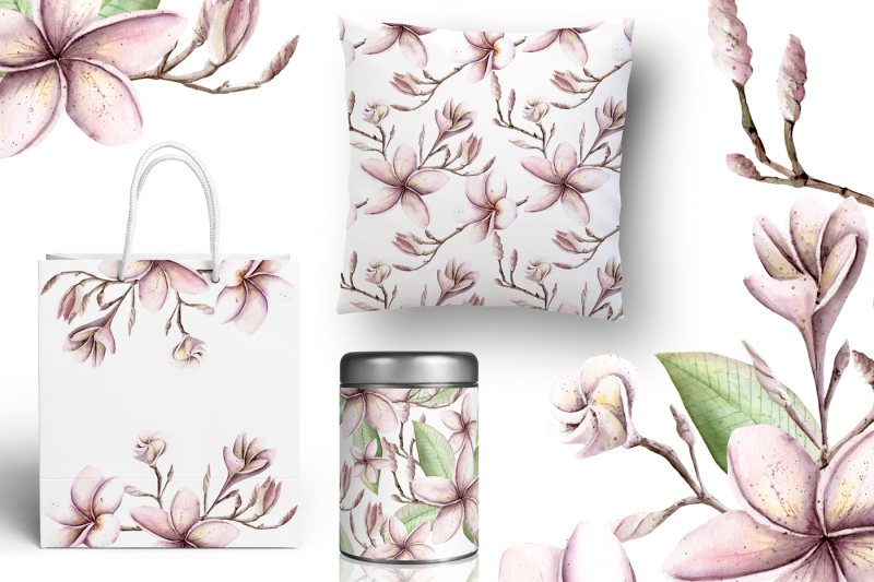 frangipani-floral-watercolor-clipart
