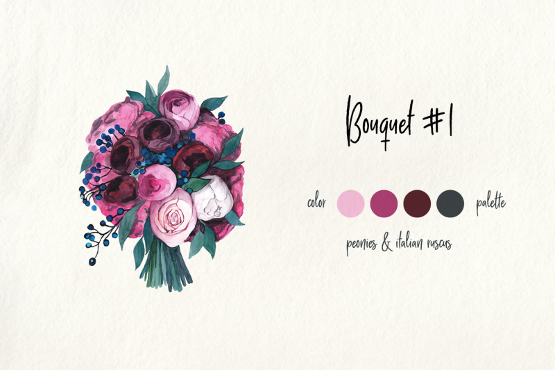 bridal-bouquets-floral-watercolor-collection