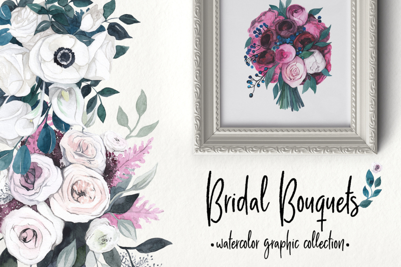 bridal-bouquets-floral-watercolor-collection