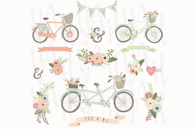 vintage-floral-hand-drawn-bicycles