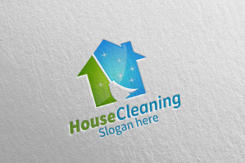 house-cleaning-services-logo-design