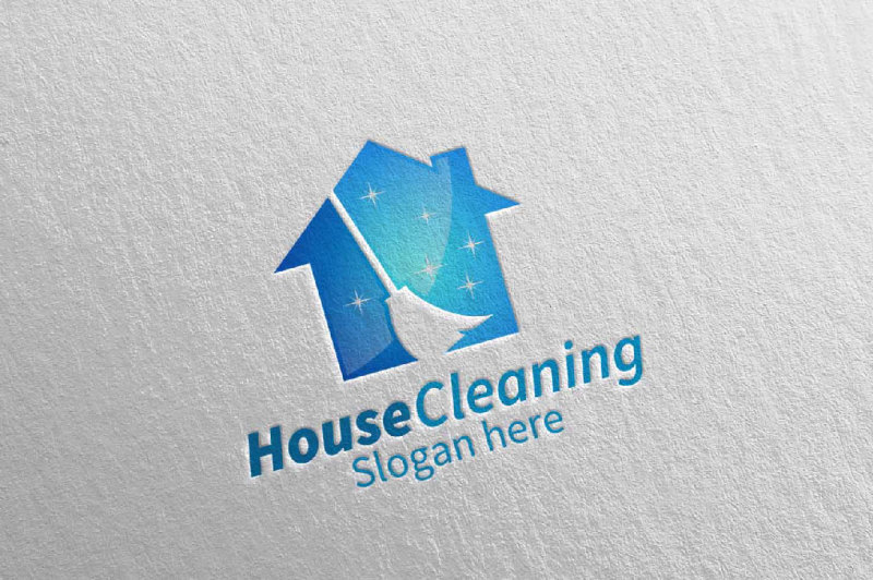 house-cleaning-services-logo-design